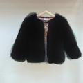 Kids Girls' Faux Fur Coat Solid Color Active Outdoor Coat Outerwear 3-10 Years Fall Black White Pink