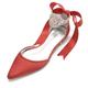 Women's Wedding Shoes Dress Shoes Plus Size White Shoes Wedding Party Solid Colored Wedding Flats Bridal Shoes Bridesmaid Shoes Summer Rhinestone Crystal Imitation Pearl Flat Heel Pointed Toe Elegant