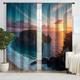 2 Panels Curtain Drapes Blackout Curtain For Living Room Bedroom Kitchen Window Treatments Thermal Insulated Room Darkening