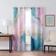 2 Panels Marble Pattern Curtain Drapes 100% Blackout Curtain For Living Room Bedroom Kitchen Window Treatments Thermal Insulated Room Darkening