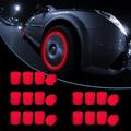 16 PCS Fluorescent Tire Valve Stem Caps, Car Wheel Air Valve Covers Luminous Car Exterior Accessories Cool Noctilucous for Car, Bicycle, Motorcycle, SUV, Truck and Bike