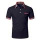 Men's Tennis Shirt Golf Shirt Business Casual Collar Polo Collar Short Sleeve Simple Basic Solid Color Plaid / Check Patchwork Button Summer Regular Fit Black White Red Navy Blue Blue Green Tennis