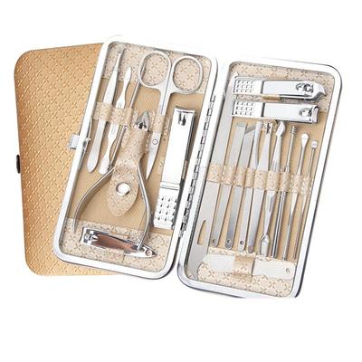 19 Pcs Nail Clipper Kit Manicure Set Stainless Steel Professional Pedicure Kit For Nail Care Tools