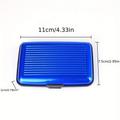 Aluminum Bank Card Holder Blocking Hard Case Wallet Solid Credit Card Anti-RFID Scanning Protect Card Holder