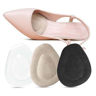 1 Pair Shock Absorption / Pain Relief Insole Inserts Gel Forefoot All Seasons Women's Nude / Black / Clear