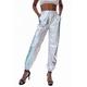 Women's Pants Cargo Pants Loose Pants Hip Hop Dance Costumes Spicy Girls Laser Holographic Shiny 1980s Silver Black Golden Pink Brown