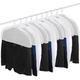 12 Pack Household Transparent Coat Shoulder Covers Dust-Proof Suit Hanging Bag Wardrobe Storage Clothes Dust-Proof Shoulder Covers