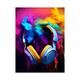 Wall Art Canvas Colorful Neon Gamer Controller Prints and Posters Pictures Decorative Fabric Painting For Living Room Pictures No Frame