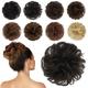 Messy Buns Hair Piece Hairpiece Wavy Ash Blonde Hair Scrunchies Tousled Updo Hairpieces for Women Girls