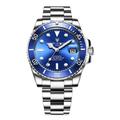 2023 LIGE New Watch Men Automatic Mechanical Clock Fashion Sport Diving Watch 100ATM Waterproof Luminous Watches Mens