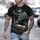 Men's Shirt T shirt Tee Tee Retro Shirts Skull Graphic Prints Round Neck Clothing Apparel 3D Print Street Daily Short Sleeve Print Vintage Designer Retro Casual