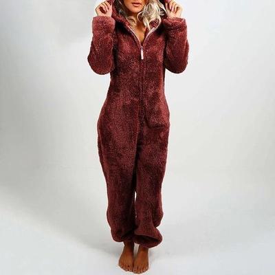 Fleece s Onesies Wearable Blanket Women Jumpsuit Warm Romper Sleepwear One Pieceed Playsuit Loungewear
