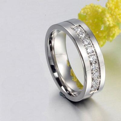 couple rings for him and her stainless steel matching promise ring princess cut bridal wedding engagement band cubic zirconia cz ring for women men love bridal jewelry girls gifts