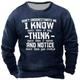 Men's Sweatshirt Pullover Black Navy Blue Crew Neck Letter Graphic Prints Print Daily Sports Holiday 3D Print Streetwear Designer Basic Spring Fall Clothing Apparel Hoodies Sweatshirts Long Sleeve