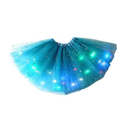 LED Tulle Skirts for Girls Light Up Women's Ballet Carnival Festival Cosplay Costumes Glow In the Dark for Glowing Party Decorating Fairy Gifts For Children