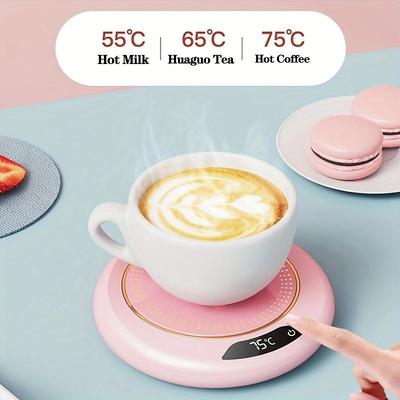 1pc Intelligent Coffee Cup Heater with Thermostat, Coaster, and Gravity Switch - Perfect for Hot Coffee, Tea, Espresso, Milk, and Candle Wax - Automatic On/Off - Ideal for Home and Office Desks