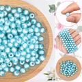 100pcs Jewellery Making 8mm Imitation Beads Acrylic Round Bead Spacer Loose Beads DIY Jewellery Making Necklace Bracelet Earrings Accessories for DIY Bracelets Jewellery