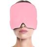 Headache Relief Ice Hat Flexible Gel Cold Compress Cap for Soothe Pain Sinus Pressure Tension Physical Calming Compressed Cooling Head Wrap for Puffy Eyes Travel Ice Pack Sleep Eye Mask