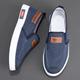 Men's Sneakers Casual Shoes Comfort Shoes Walking Vintage Casual Outdoor Daily Canvas Breathable Loafer Washed blue Washed gray Black Summer