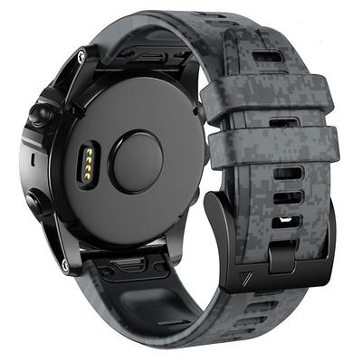 Watch Band for Garmin Marq Descent G1 Fenix 7/6/5 Plus Pro Sapphire Solar Forerunner 955/945/935/745 Solar Fenix 7X / 6X / 5X / 3/3HR Plus Pro Sapphire Solar Silicone Replacement Strap 22mm 26mm