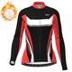 21Grams Women's Cycling Jacket Cycling Jersey Long Sleeve Winter Bike Jacket Top with 3 Rear Pockets Mountain Bike MTB Road Bike Cycling Thermal Warm Fleece Lining Warm Breathable Red Purple Fuchsia