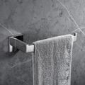 Bathroom Hardware Accessory Set,Stainless Steel Contain with Towel Bar,Robe Hook, Toliet Paper Holder and Bathroom Rack Wall Mounted Polished/Brushed/Painted Finishes