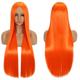 Synthetic Wig Straight Middle Part Machine Made Wig Long A1 A2 A3 A4 A5 Synthetic Hair Women's Cosplay Soft Party Blonde Pink Red Halloween Wigs