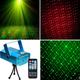 Portable Remote Control LED Stage Light DJ Disco Light Projector Laser Lights Sound Activated Flash For Christmas Party Wedding LED Galaxy Projector Night Light Christmas Gift