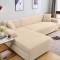Dustproof All-powerful Slipcovers Stretch L Shape Sofa Cover Super Soft Fabric Couch Cover Sofa With One Free Boster Case Upgraded Modern Sofa Slipcover for Living Room Furniture Protector for Pets