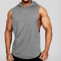 Men's Tank Top Vest Top Undershirt Sleeveless Hoodie Plain Hooded Sport Daily Sleeveless Clothing Apparel Fashion Classic Casual Workout