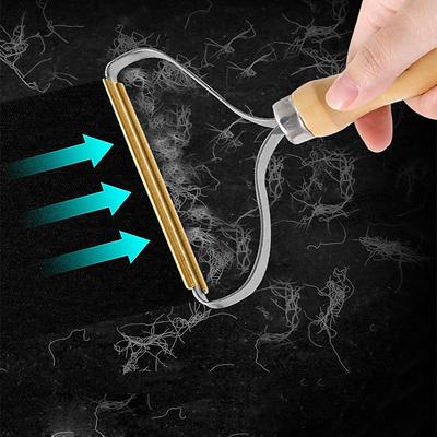 Portable Lint Remover Clothes Fuzz Fabric Shaver Brush Tool Power-Free Fluff Removing Roller for Sweater Woven Coat