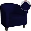 Club Chair Slipcover Stretch Armchair Covers 1-Piece Club Tub Chair Covers Sofa Cover Couch Furniture Protector Cover Jacquard Spandex Couch Covers for Living Room