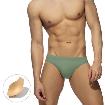 Men's Swimwear Swim Briefs Pure Color Antibacterial Leak Proof Beach Swimming Pool Fashion Simple Light Blue Black Micro-elastic