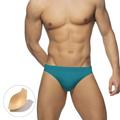 Men's Swimwear Swim Briefs Pure Color Antibacterial Leak Proof Beach Swimming Pool Fashion Simple Light Blue Black Micro-elastic