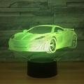Racing Car 3D LED Illusion Lamp Night Light 7 Colors Dimmable USB Powered Touch Control for Kids Creative Car Gifts for Boys