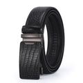 Men's Leather Belt Tactical Belt Black 1# Black 2# Cowhide Plain Daily Wear Going out Weekend