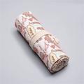 Ethnic Style Canvas Printing Simple Roll Pencil Pouch 36/48/72 Holes Sketching Colored Pencil Curtain