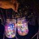 2pcs Solar Mason Jar Lights 30 LED Fairy Lights Outdoor Waterproof Firefly Lantern Garden Lawn Lights Christmas Wedding Party Holiday Garden Decoration