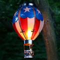 Solar Hot Air Balloon Lantern Christmas Outdoor Decoration Colorful Landscape for Holidays Party Weather-proof