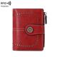 Women's Wallet Credit Card Holder Wallet PU Leather Shopping Daily Holiday Buttons Zipper Large Capacity Waterproof Lightweight Solid Color Light Blue claret Antique yellow