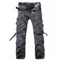 Men's Cargo Pants Cargo Trousers Trousers Tactical Patchwork Multi Pocket Chinese Style Full Length Daily Going out Basic Tactical Slim Black Army Green Inelastic