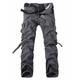 Men's Cargo Pants Cargo Trousers Trousers Tactical Patchwork Multi Pocket Chinese Style Full Length Daily Going out Basic Tactical Slim Black Army Green Inelastic