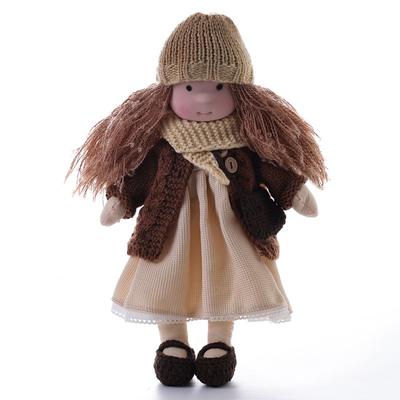 Cotton Body Waldorf Doll Doll Artist Handmade Mini Dress-Up Doll Diy Halloween Gift Box Packaging Blessing for Christmas Gifts