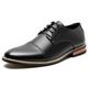 Men's Oxfords Brogue Walking Casual Daily Leather Comfortable Booties / Ankle Boots Loafer Black Grey Desert yellow Black Spring Fall