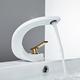 Bathroom Sink Mixer Faucet, Mono Wash Basin Single Handle Basin Taps Washroom, Monobloc Vessel Water Brass Tap Deck Mounted with Hot and Cold Hose