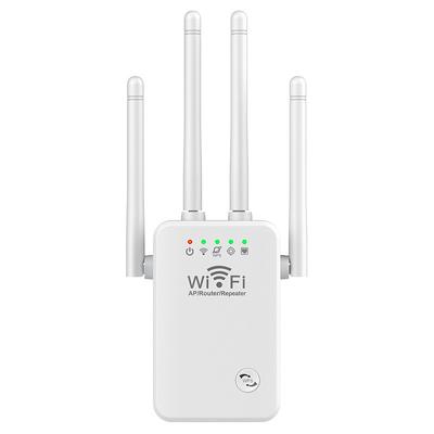 WiFi Signal Amplifier 2.4 GHz WiFi Extenders Signal Booster 300Mbps Easy Setup 4 Antenna Long Range for Home with Ethernet Port