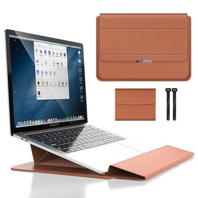 Laptop Sleeves 12 14 15.6 inch Compatible with Macbook Air Pro, HP, Dell, Lenovo, Asus, Acer, Chromebook Notebook Waterpoof PU Leather Solid Color for Business Office