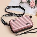 Women's Mobile Phone Bag, Travel Shoulder Bag, Durable Plastic Small Suitcase Shape Wallet with Card Slots for Wallet