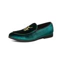 Men's Loafers Slip-Ons Formal Shoes Dress Shoes Comfort Loafers Penny Loafers Walking Casual Daily St. Patrick's Day Leather Comfortable Booties / Ankle Boots Loafer Black Blue Green Spring Fall