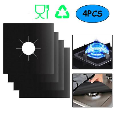 4pcs Gas Stove Cooker Protectors Cover/liner Clean Mat Pad Kitchen Gas Stove Stovetop Protector Kitchen Accessories